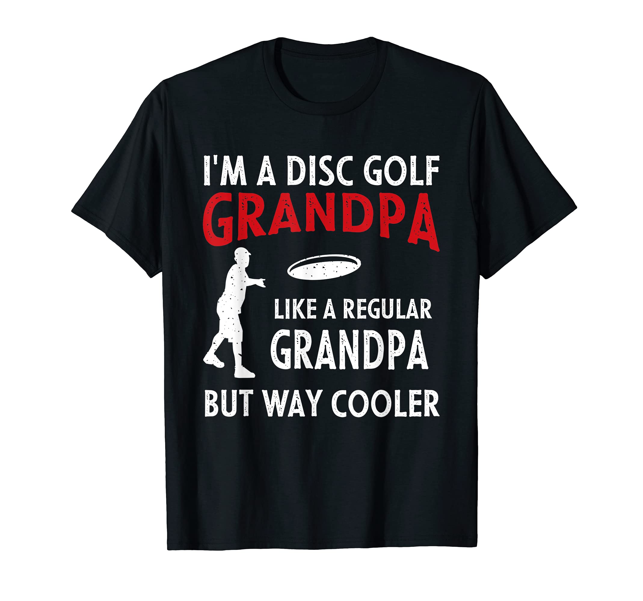 Mens Disc Golf Grandpa Vintage Father's Day Frisbee Golfer Retro T-Shirt