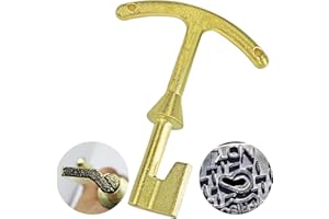 Rsoise Water Meter Box Key M07001 Water Meter Box Lid T Wrench Hook Valve Box Key- 5.5 inch Length(1 Pcs)