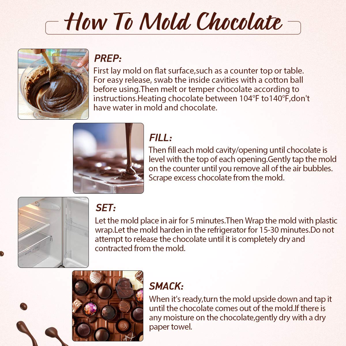 Jeteven Christmas snowman Clear Polycarbonate Chocolate Mold Jelly Candy Making Mold 18-Piece Tray