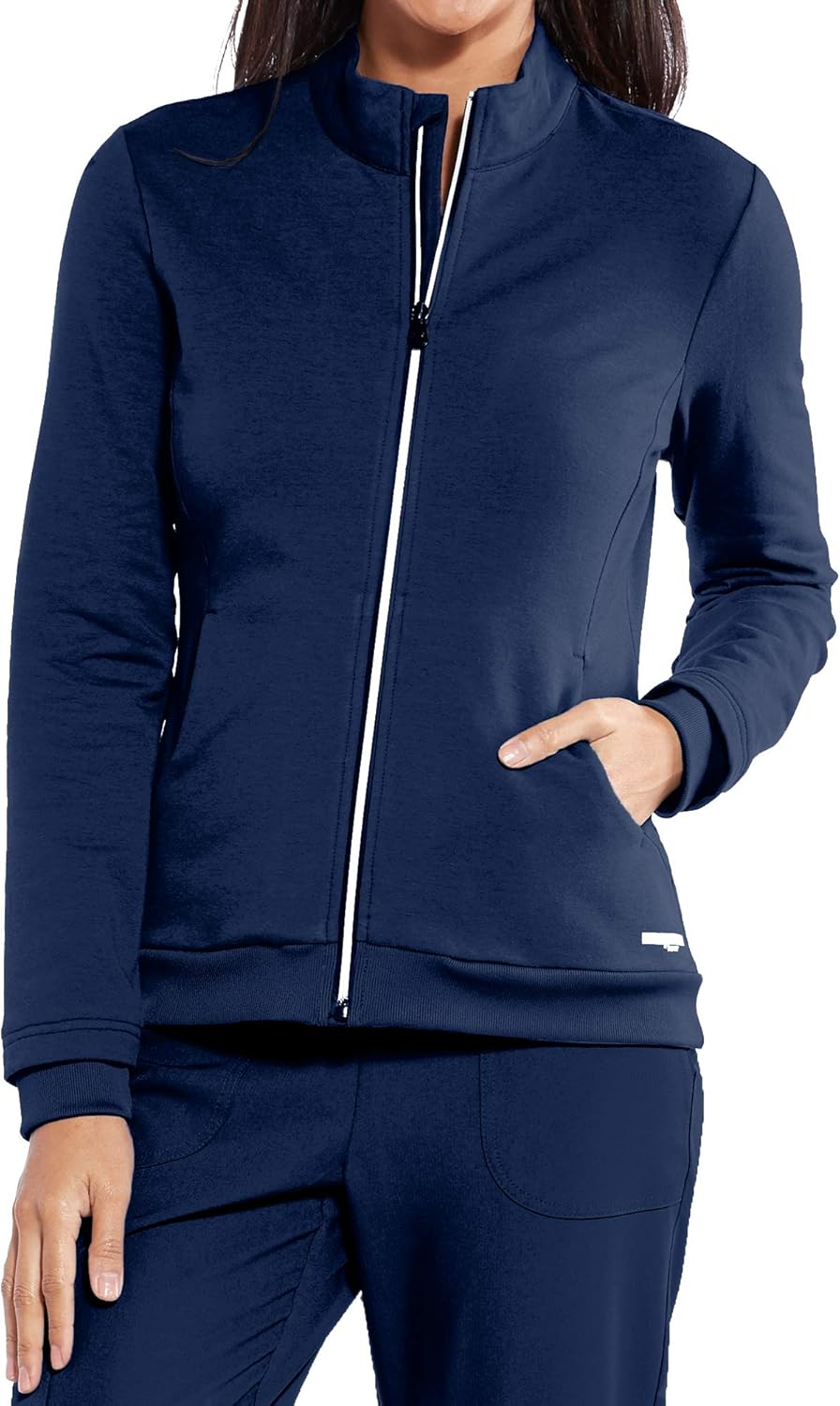 Skechers Vitality by Barco Women’s Element Full-Zip Scrub Jacket: Clothing