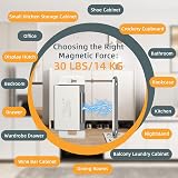 Jiayi Cabinet Magnetic Door Catch 2 Pack 14KG Stainless Steel 55mm view 5