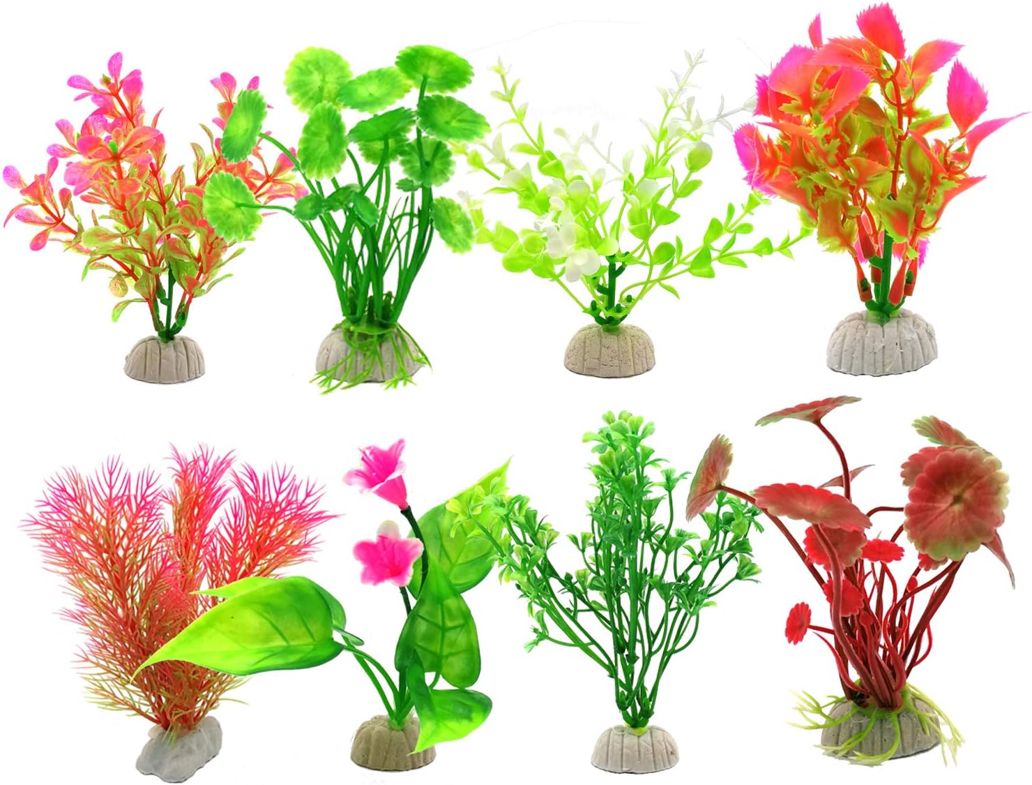 Aquarium Fish Tank Decorations Plants Small Artificial Aquatic