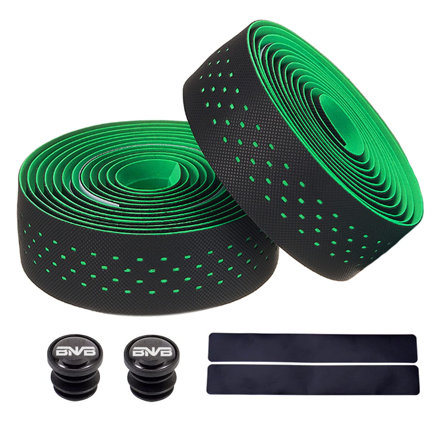 PLATTBK Bike Handlebar Tape Breathable Non-Slip Road Bike Bar Tapes Shock-Absorbent Bicycle Handlebar Tape,Green
