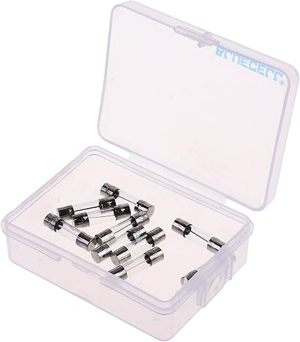 10er Pack Keramiksicherungen 2A Träge – 5x20mm, 250V, Typ 524 – Feinsicherungen Keramik Sicherung