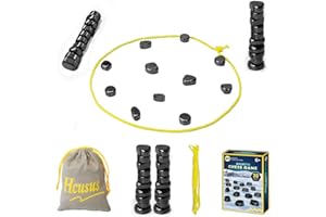 Hcusus Magnetic Chess Game, Magnet Game with String for Kids and Adults, Magnetic Chess Game with Stones, Magnetism Game for Family Night, 2-4 Player