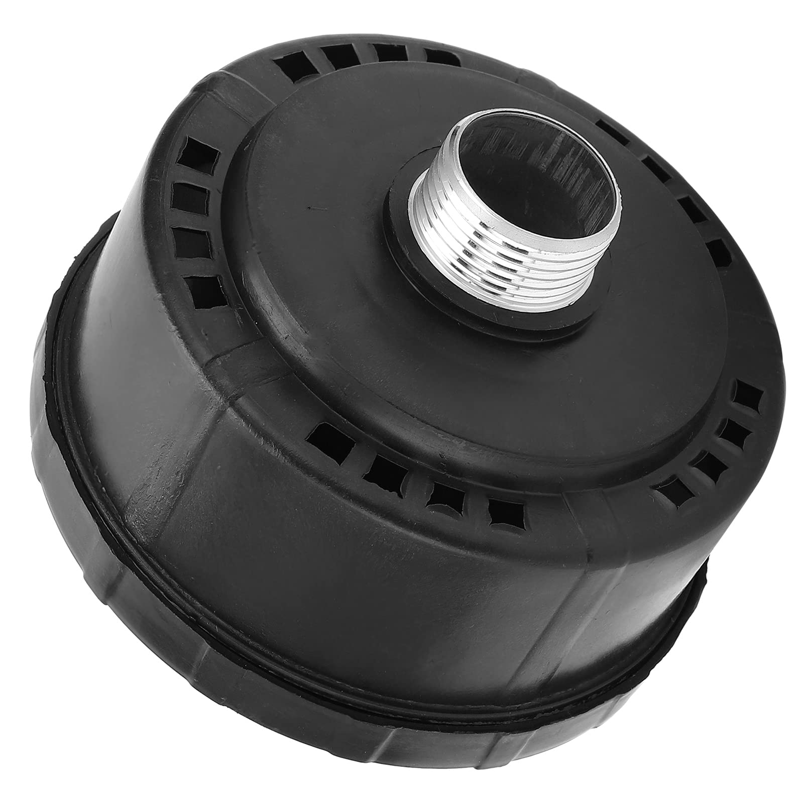 Air Compressor Silencer, Screw Compressors Silencer, Piston Compressors Silencer, 1Pc Plastic Shell Round Muffler3/4 25mm Filter Intake Dia 80mm