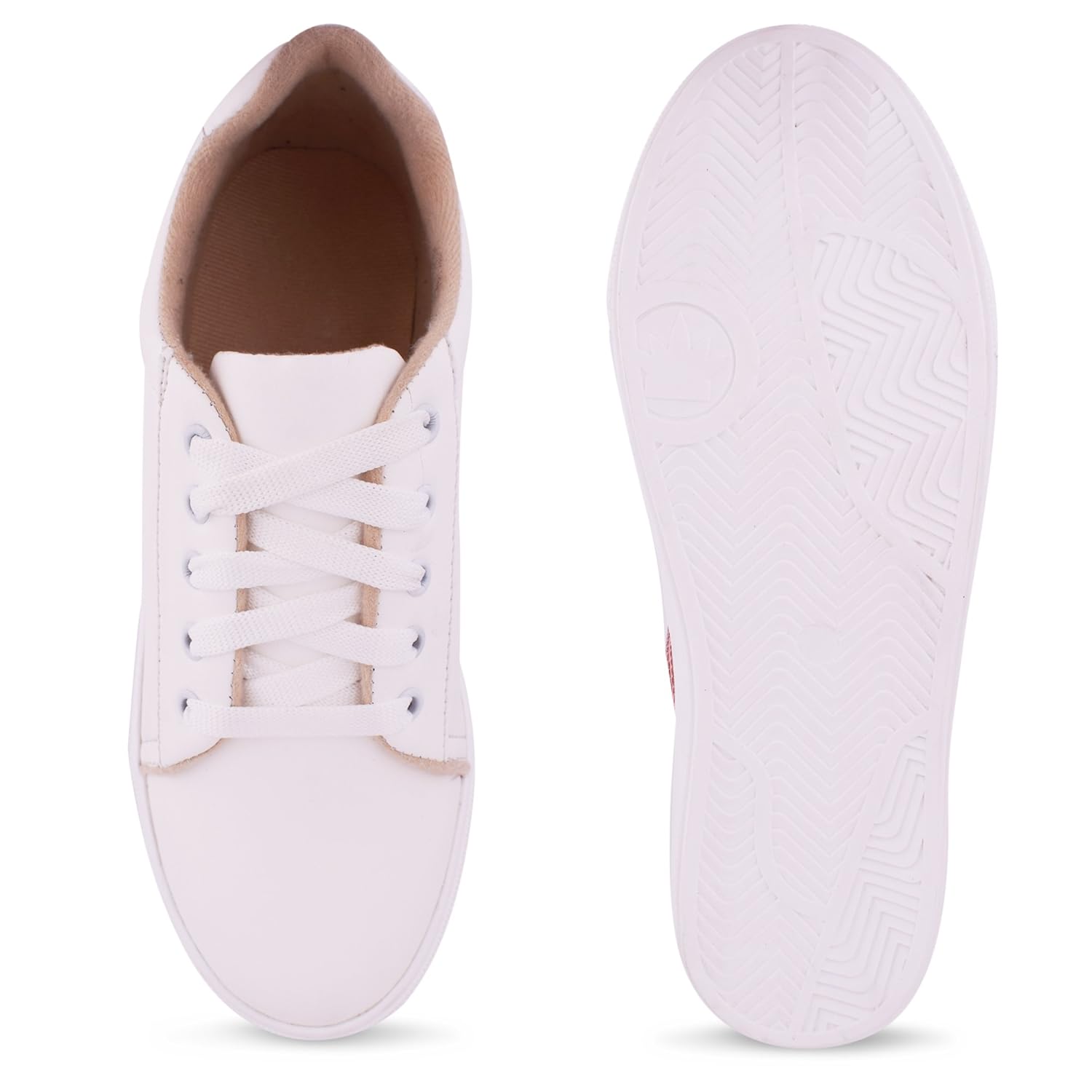 zovim women's fashionable white sneakers shoes for women and girls