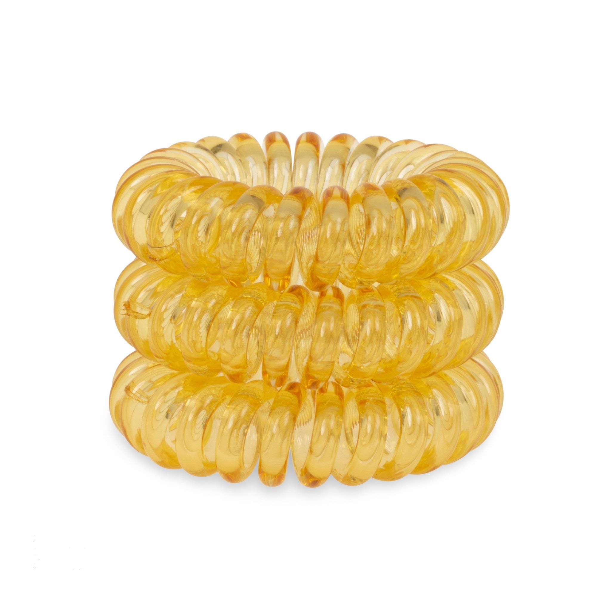 Mellow Yellow SpiraBobble | Hair Bands for Women – 9Pcs Set Hair Bobbles | Durable Hair Tie | Spiral Ring for ponytails