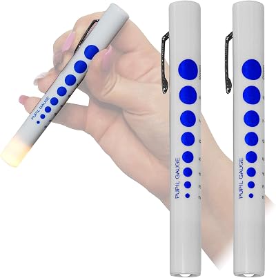 Qualicare First Aid Pupil Gauge Doctor Pen Light Twin Pack