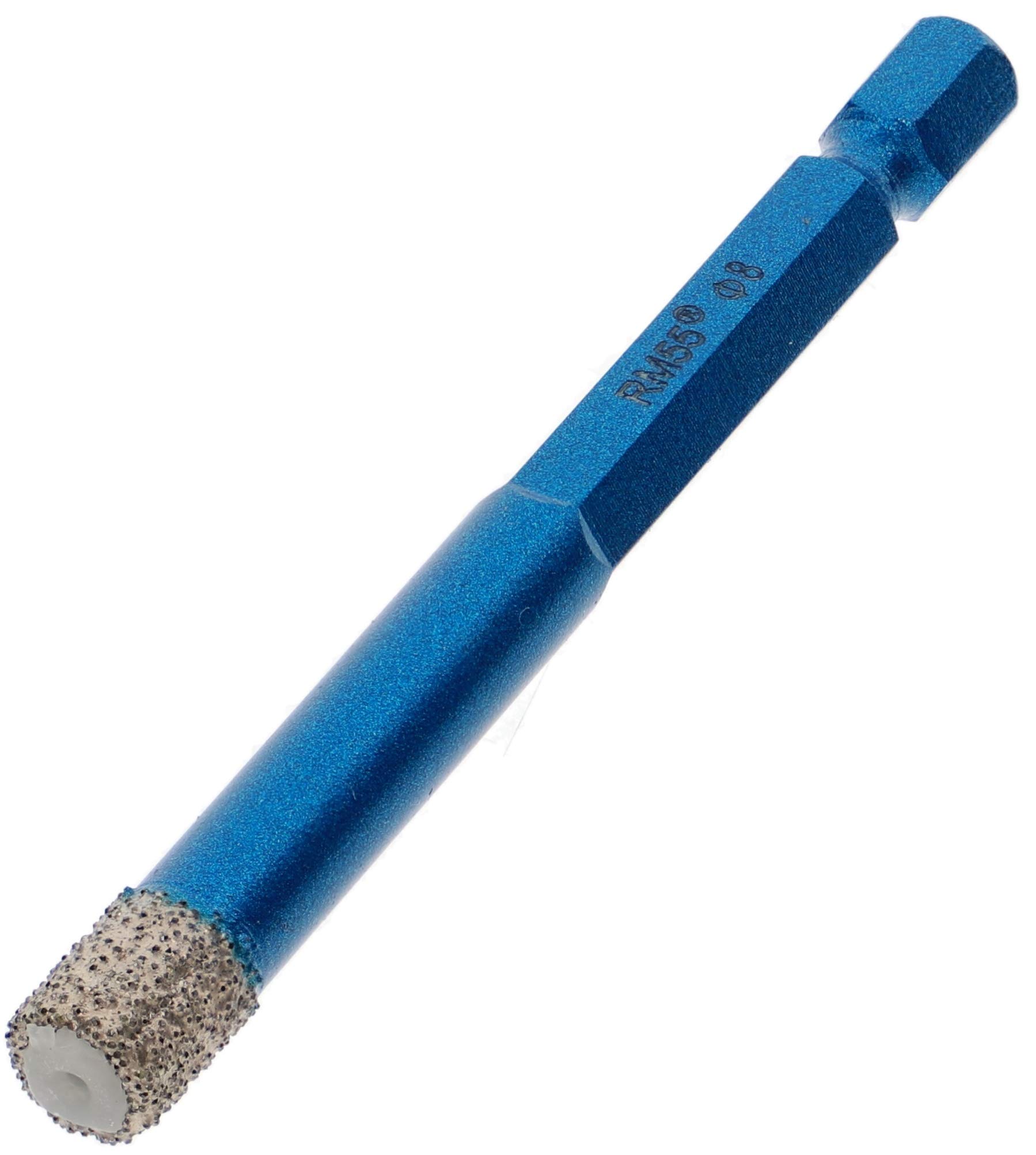 PRODIAMANT Diamond Tile Drill bit 8 mm x bit Tile, Porcelain Stoneware, Ceramic for Drilling Machines and Cordless Screwdrivers Premium Quality