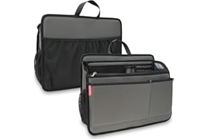 BAGGEX STORE Large Organizer Insert for Briefcase, Shoulder Bag, Tote Bag, Messenger Bookbag Handbag(L,Gray)