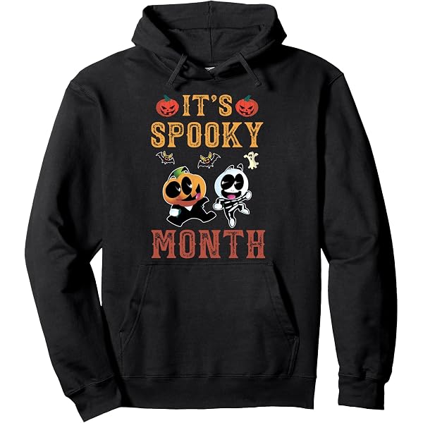 Amazon.com: It's Spooky Month Retro tee for Boy kids Long Sleeve T