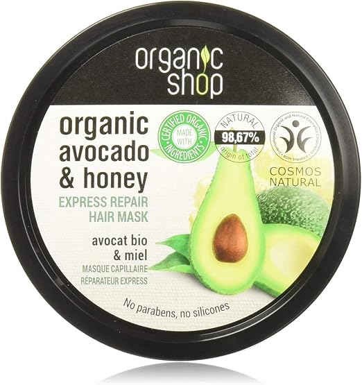 Organic Shop Honey Avocado Hair Mask 250 Ml Amazon Co Uk Beauty