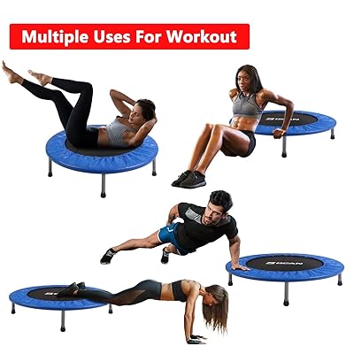foldable exercise trampoline with bar