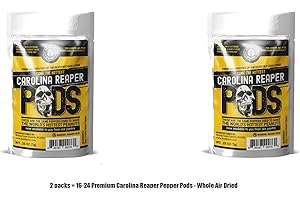 BLAZING FOODS CAROLINA REAPER PEPPER PODS Carolina Reaper Peppers Dry Whole Pepper Pods Hottest Peppers in the World by Blazing Foods (2)