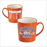RFSJ Florida Gators 2025 NCAA National Championship Orange Ceramic Mug – Official Championship Logo, Season Schedule, Collector’s Edition – Microwave Safe – Hand Wash Recommended – 21 oz