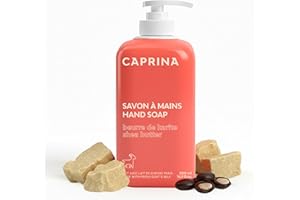 Caprina Liquid Hand Soap, Fresh Goat’s Milk with Shea Butter, 500 ml, Moisturizing Hand Wash for Dry Skin
