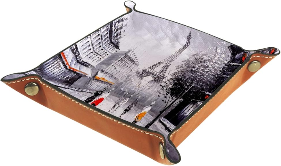 Caja de almacenamiento pequeña, bandeja de valet para hombre,Escena