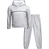 Reebok Toddler Boys Sweatsuit Set - 2 Piece Cozy Athletic Fleece Toddler Jogger Set with Pullover Hoodie and Boys Sweatpants
