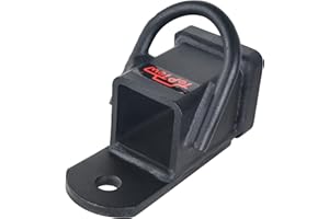 TOPTOW 63807 Bolt-on ATV/UTV Trailer Hitch Receiver Adapter for 2 inch Receivers，5/8 inch Bolt Kit