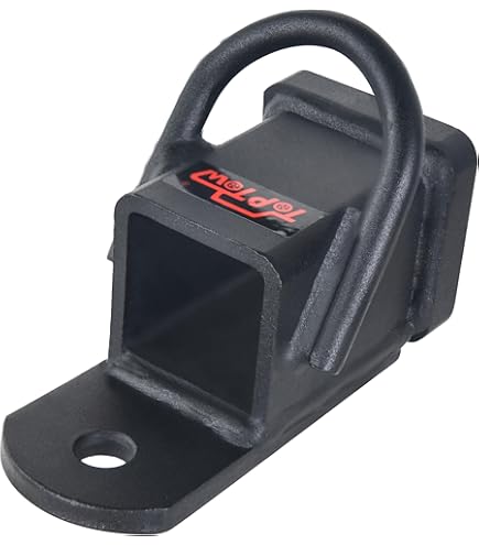 TOPTOW 3 In 1 ATV/UTV Towing Hitch Receiver 64208 Ball Mount Adapter With 1 7 8 Inch Ball Fit For 2 Inch Receiver