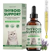 Thyroid Support for Cats - Effective Appetite Stimulant and Weight Gainer | Helps Balance Metabolism and Promote Healthy Weight Gain for Cats,Vet-Formulated Herbal Supplement&ndash;with Bugleweed, Lemon Balm