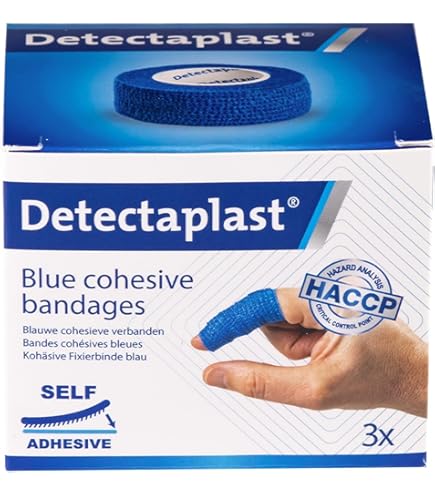 Buy Detectast Blue Plasters Universal, Metal Detectable And Waterproof Plasters Essential For Catering First Aid Kit In Food Handling Environments Kitchen Aid 25 X 72 Mm 100 Strips - View #7