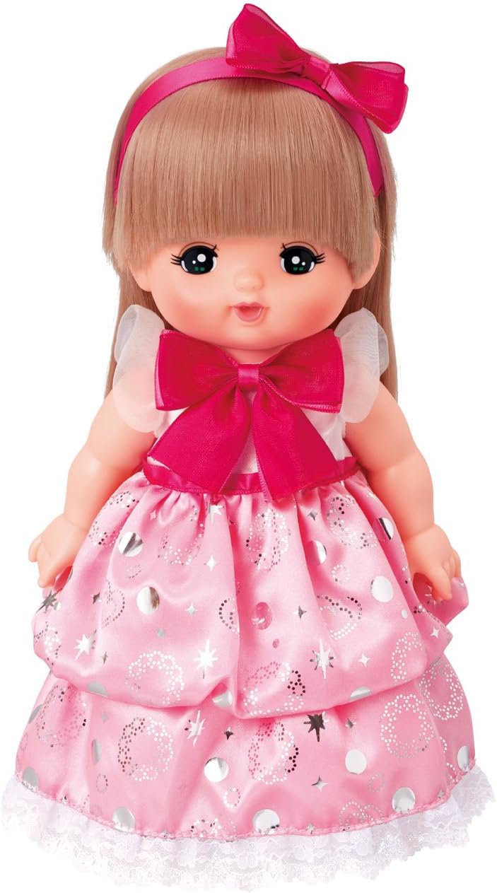 Amazon メルちゃん きせかえセット ピンクのキラキラドレス ドレス アクセサリー おもちゃ