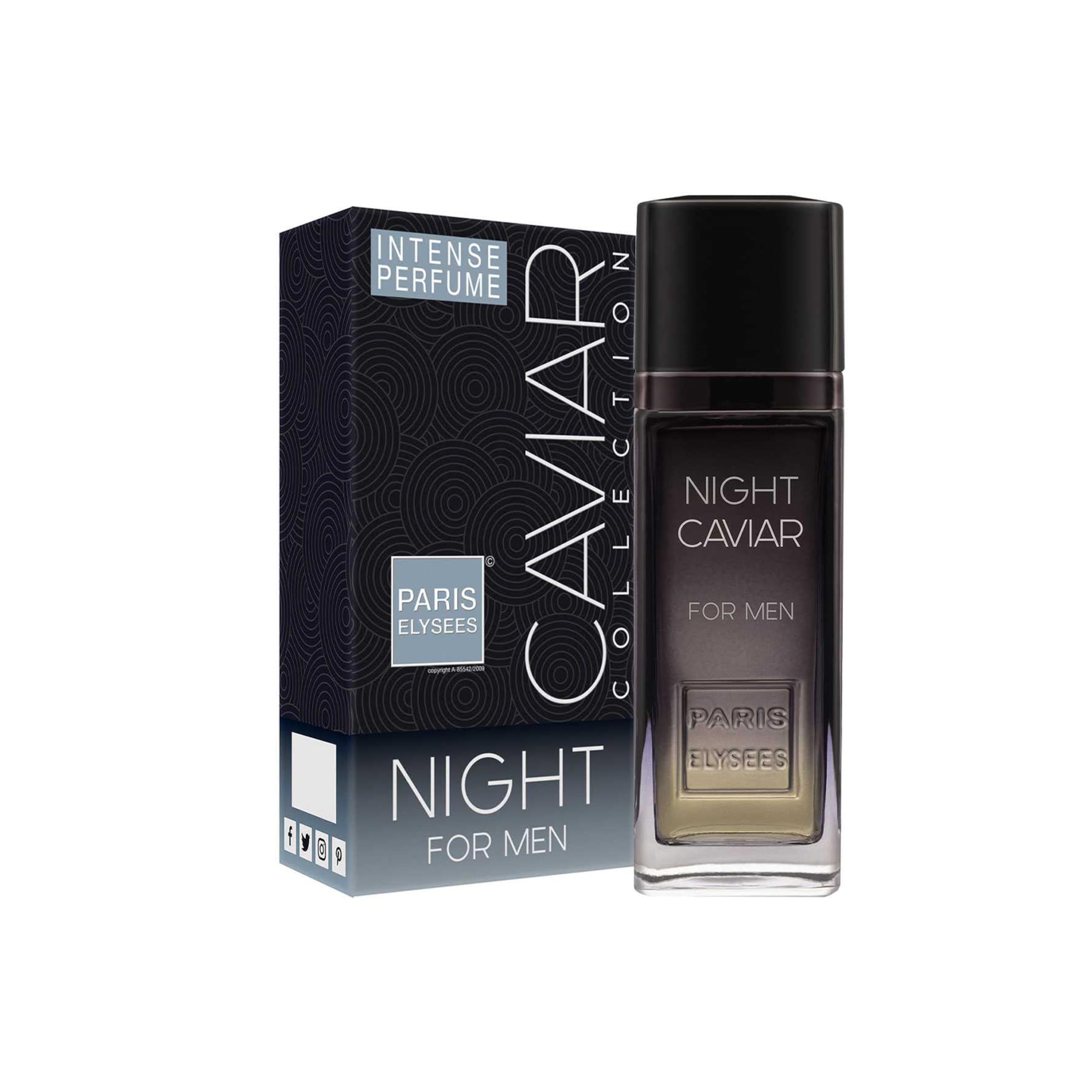 PARIS ELYSEES - Night Caviar - Eau de Toilette - Parfüm herren - Aromatisch - Grapefruit, Ananas, Pfeffer, Kreuzkümmel - Perfume men - 100 ml