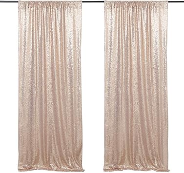 Amazon Com Sparkly Backdrop Champagne Blush Sequin Backdrop 2