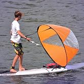 Paddle Kayak Wind Sail PVC Folding Portable Downwind Wind Paddle Popup Board Kayak Sail Kit Sailboat Accessories