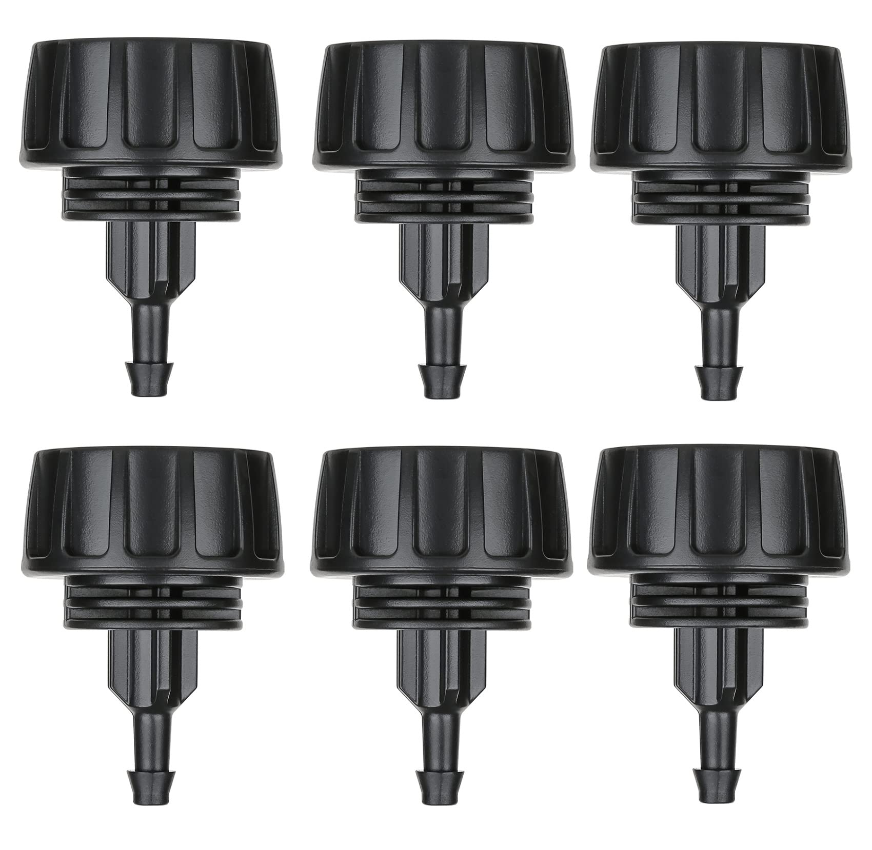 Photo 1 of Yulaiyoen Drip Irrigation Hose Connectors,1/4 Inch Drip Irrigation Tubing x 3/4 FHT Swivel Garden Faucet Adapter, Convert 3/4" Garden Hose to 1/4" Drip Pipe for Irrigation Kits (6-Pack)