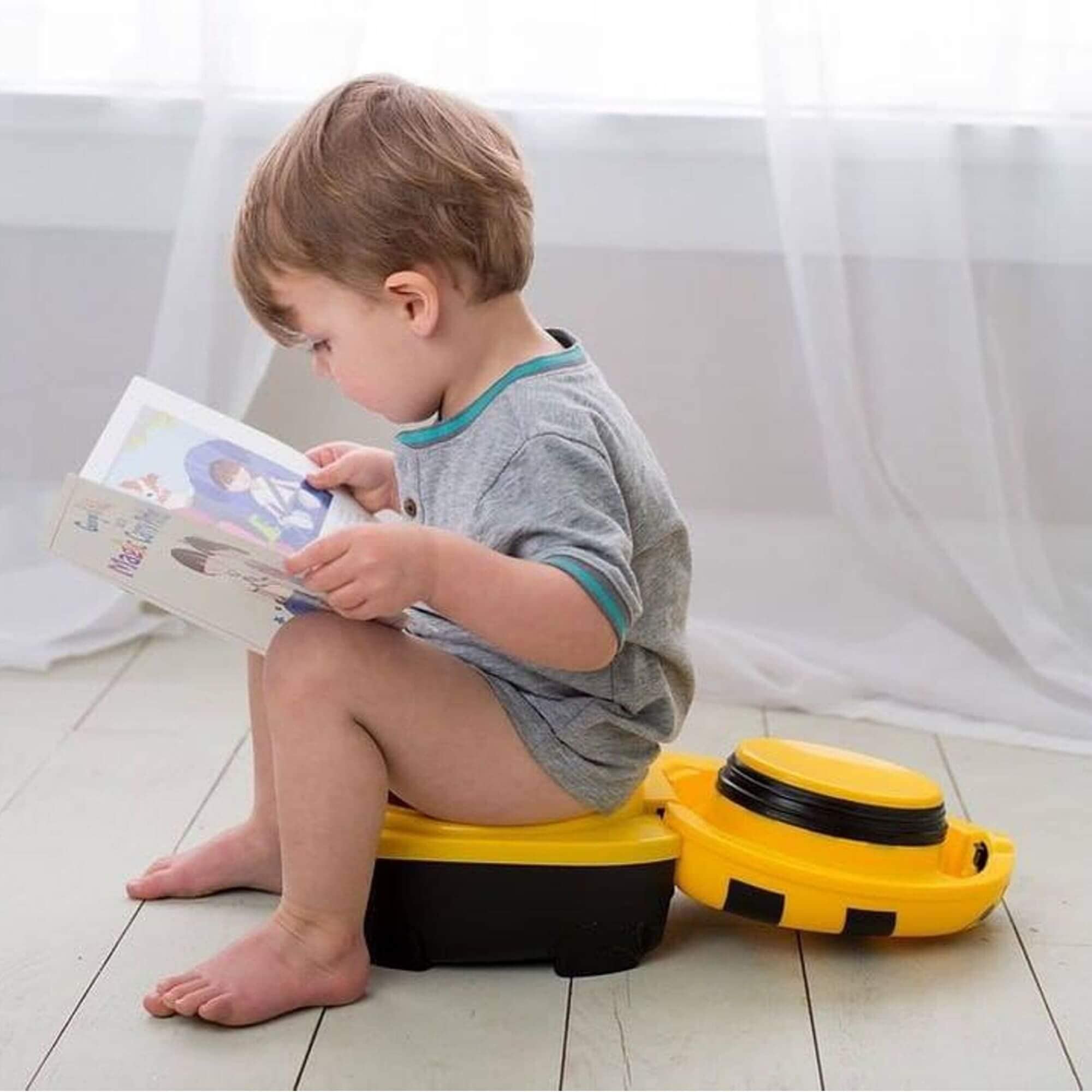 My Carry Potty - Cat Travel Potty, Award-Winning Portable Toddler Toilet Seat for Kids to Take Everywhere