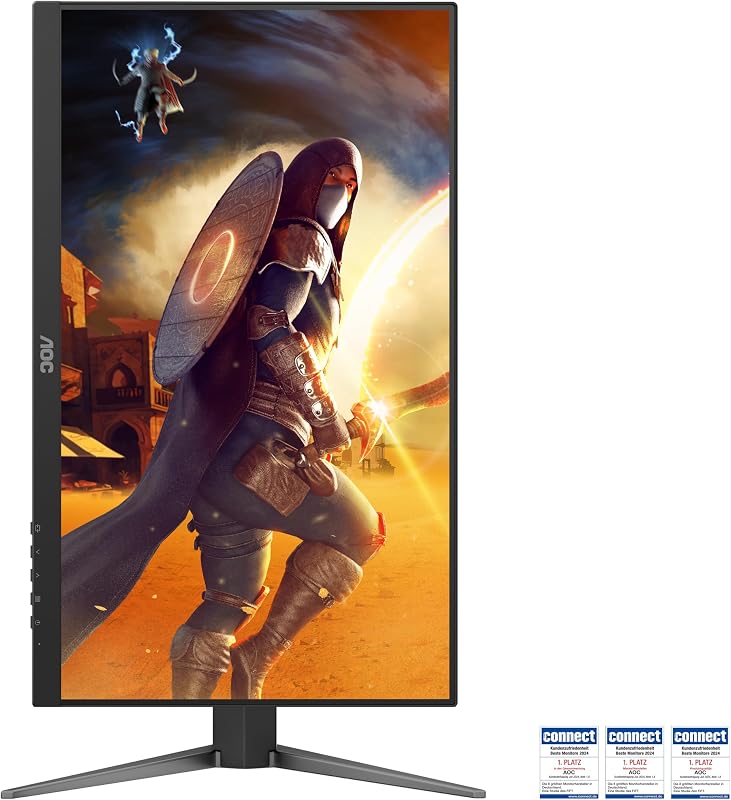 24G4HA 24 Zoll FHD Gaming Monitor, 200Hz, Fast IPS Panel, 1ms GtG, HDR10, G-Sync Compatible, Höhenverstellung,Lautsprecher,(1920x1080 HDMI 2X 2.0 DP 1x 1.4) Schwarz
