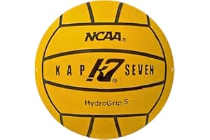 KAP K7 SEVEN KAP7 Size 5 HydroGrip Water Polo Ball (NCAA and NFHS Official), Yellow