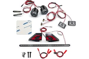 WEFEINO RC LED Light Kit Headlight Taillights Side Light for 1/7 Felony 6S RC Car Upgrades Accessories