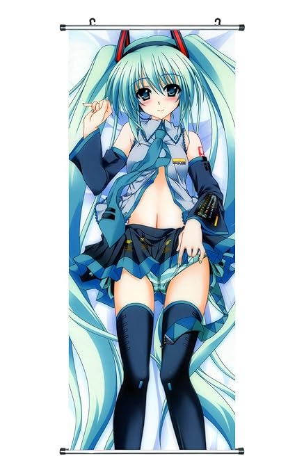 CoolChange Großes Miku Hatsune Rollbild / Kakemono aus Stoff Poster