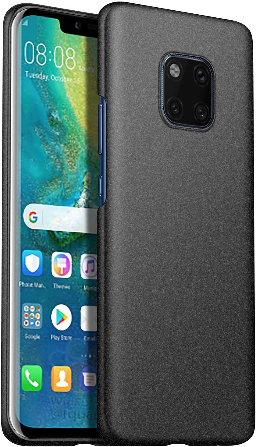 Baanuse Huawei Mate 20 Pro Case [Ultra Slim Hard PC] [Sand Scrub Non-slip] [Shockproof Armor] Case for Huawei Mate 20 Pro Black