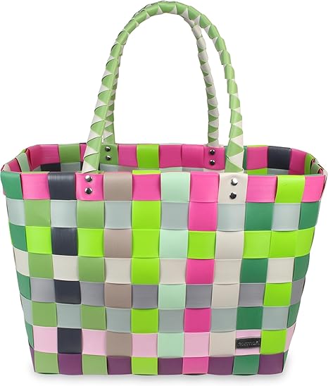 normani Flechtkorb für den Strand, zum Einkaufen oder als Aufbewahrungs- oder wäschekorb verwendbar - 20 Liter Volumen