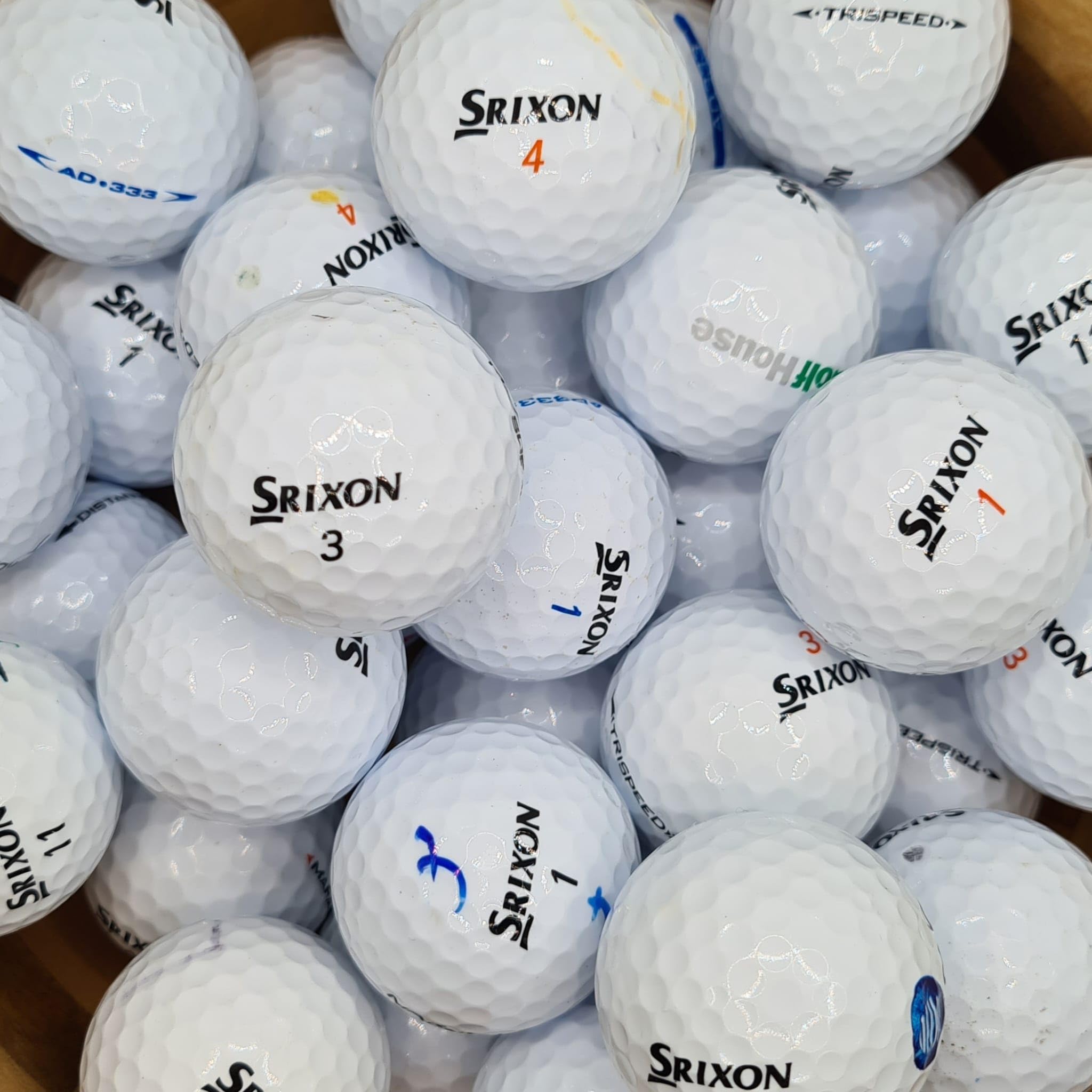 SDP Golf Balls – Premium Used Lake Balls Pearl/A Grade Recycled Lake Balls for Srixon Golf Balls - Mixed Models -Used, Not New (24)