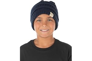 Funky Junque Exclusives Child Toddler Beanie Warm Winter Kids Knit Skull Cap Hat