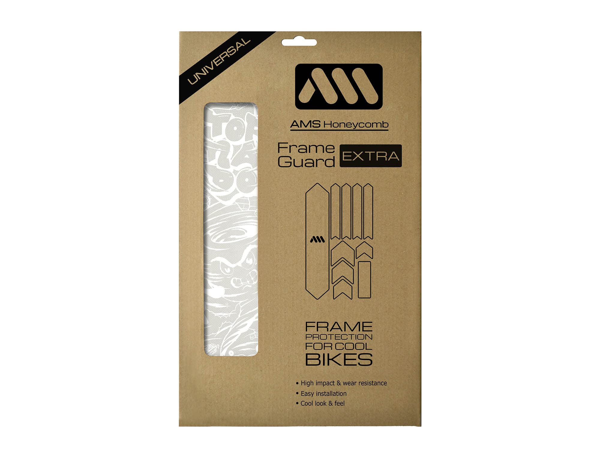 All Mountain Style Unisex's AMS Frame Guard Extra, Tornado White