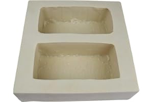 Stone Master Molds Veneer Stone Rubber Molds for Concrete, Old World Brick Pavers, 2-Brick Mold at 9L*4W*3D inches Each, Recycled Material 12*12*4 inches