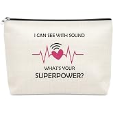 Sazuwu Sonographer Gifts for Women Makeup Bag Ultrasound Tech Radiology Gifts Sonography Gift for Daughter Sister Best Friend Christmas Birthday Present for Radiologist Travel Pouch with Zipper