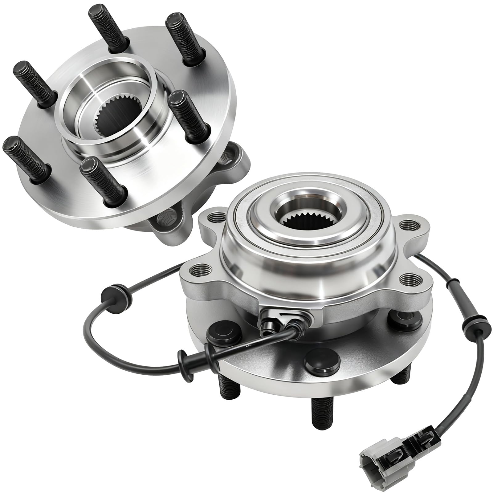 Photo 1 of Aspligo 2Pcs 515065 Front Wheel Bearing Hub Assembly Compatible with Nissan Frontier 2005-2019, for Nissan Pathfinder 2005-2012 Xterra 2005-2013, for Suzuki Equator 2009-2012, 6 Lugs w/ABS