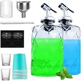 Dechoga Mouthwash Dispenser 2 Bottles Plastic Cup Holder Funnel 7 Paper Cups 2 view 1