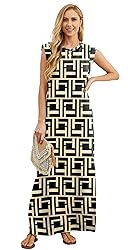 GRECERELLE Women Summer Plus Size Round Neck Casual