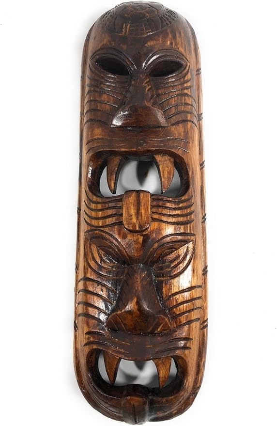 Fijian Tiki Mask 20" Warrior Polynesian Art 