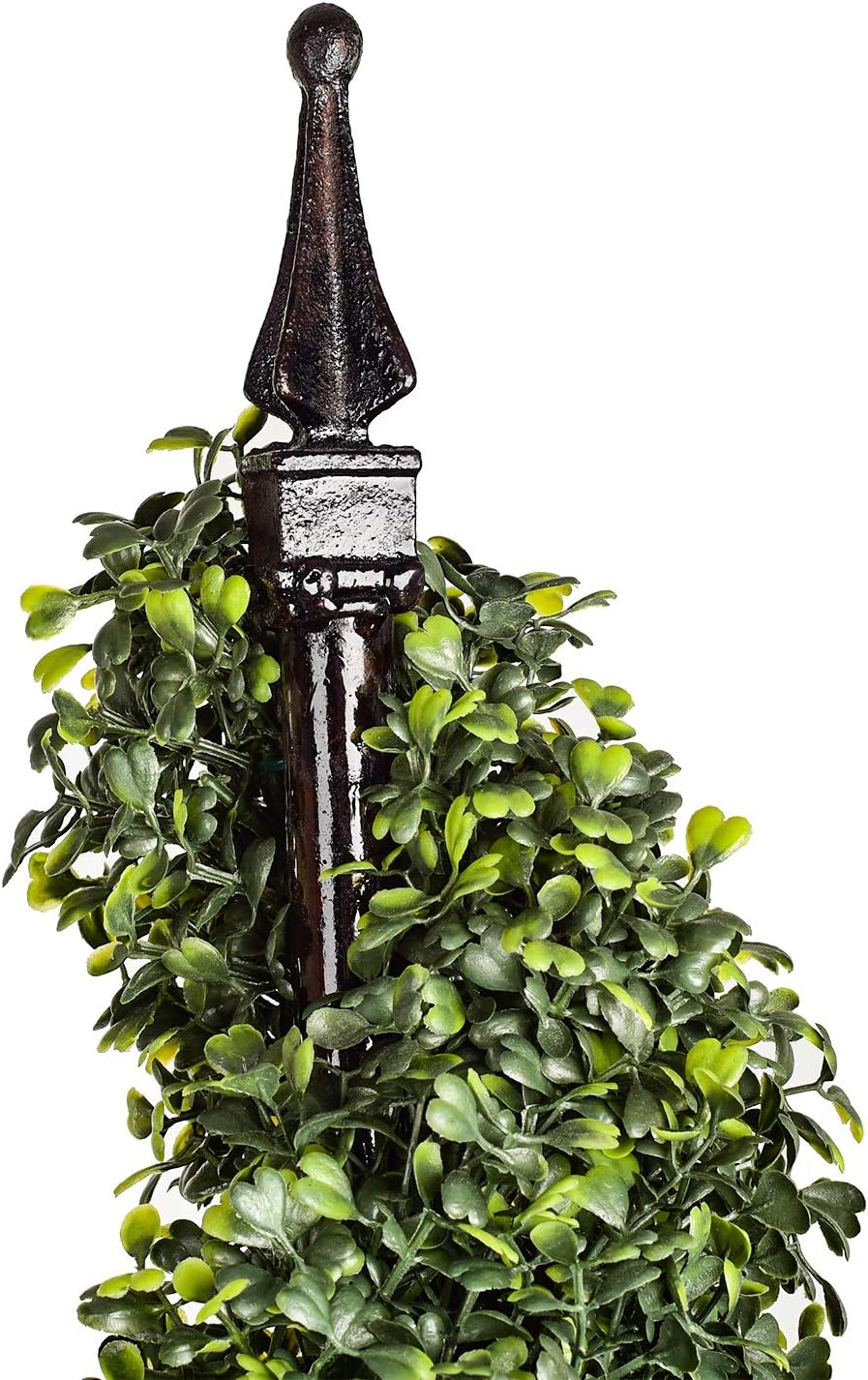 Artificial Cypress Spiral Topiary Trees Potted Indoor or Outdoor (Spiral Boxwood Trees, 5 Feet) -
