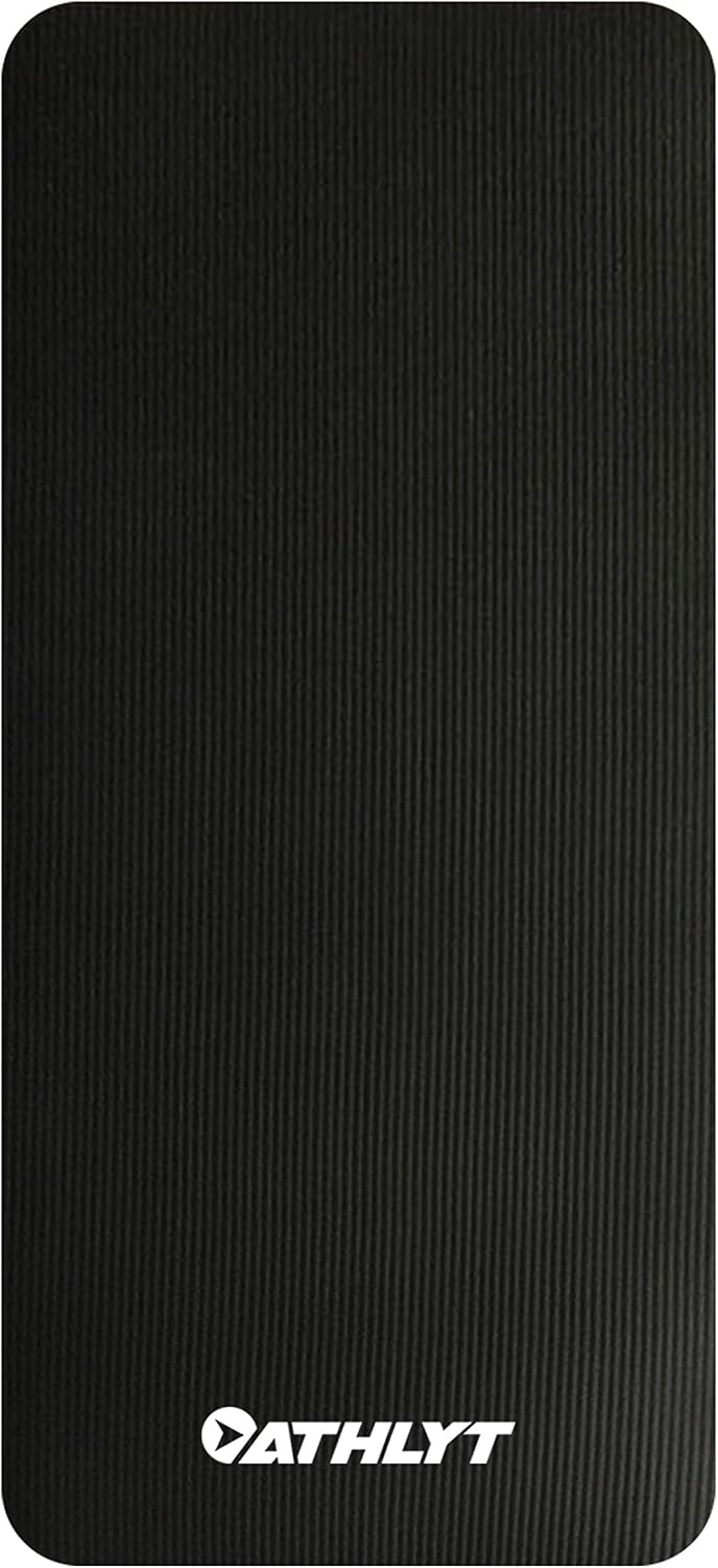 Athlyt Fitness Mat, Black, 183 x 60 cm, Grey, 183 x 60 x 1.2 cm - Image 4
